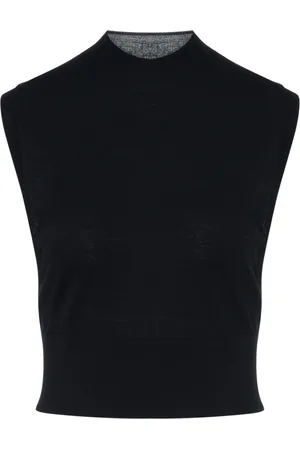 Sportmax Tops, Dames, Zwart, XS, Polyester, Quattro Mouwloze Top