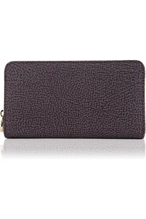 Borbonese Accessoires, Dames, Rood, ONE Size, Zip Wallet Stijlvol Design