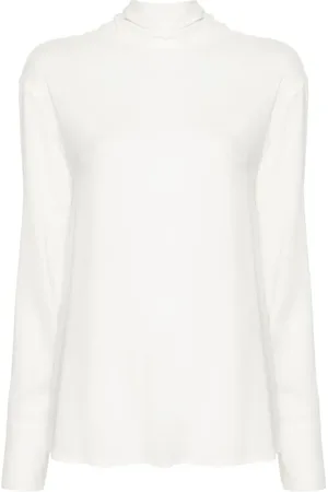 Fabiana Filippi Tops, Dames, Wit, M, Long Sleeve Top