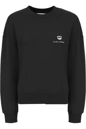 Chiara Ferragni Sweatshirts & Hoodies, Dames, Zwart, L, Sweatshirt
