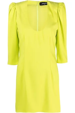 Dsquared2 Kleedjes, Dames, Geel, S, Korte Jurk