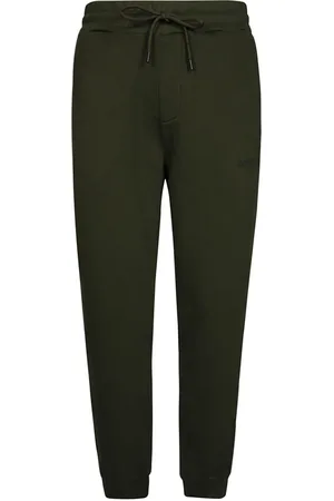 Dondup Broeken, Heren, Groen, S, Katoen, Pantalon felpa