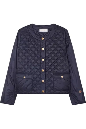 BUSNEL Jassen, Dames, Blauw, L, Polyester, Elvira Gewatteerde Jas
