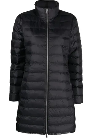 Ralph Lauren Mantels, Dames, Zwart, L, Leer, Geïsoleerde Zwarte Puffer Donsjas