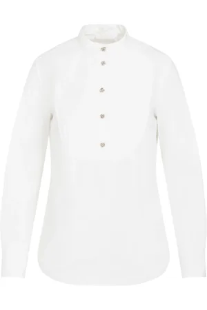 Chloé Blouses & Shirts, Dames, Wit, S, Katoen, Stijlvol Overhemd