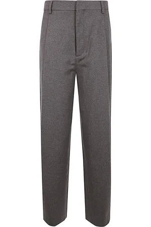 Filippa K Broeken, Dames, Bruin, L, Wol, Geplooide Flanellen Broek