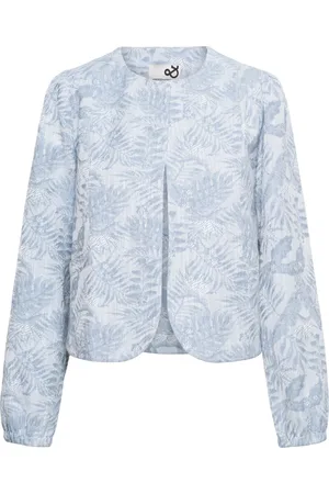&Co Woman Jassen, Dames, Blauw, M, Katoen, Savanna Blazer