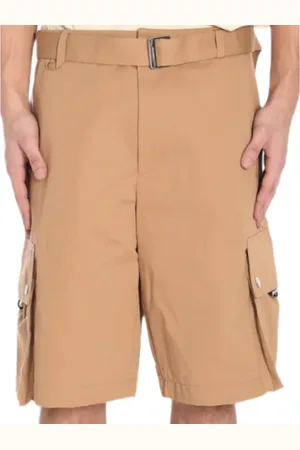 Jacquemus Korte broeken, Heren, Bruin, L, Katoen, Cargo Bermuda Shorts