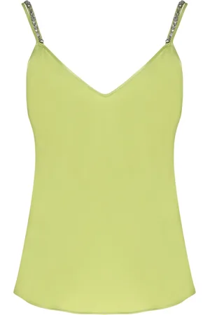 Max Mara Tops, Dames, Groen, XS, Katoen, Groene Mouwloze Top