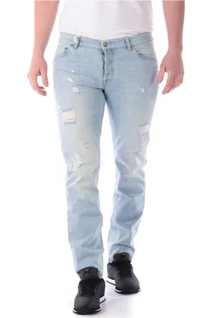 D.A. Daniele Alessandrini Jeans, Heren, Blauw, W34, Katoen, Jeans