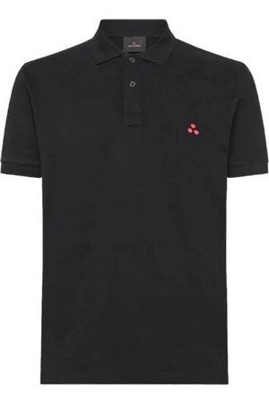 Peuterey Tops, Heren, Zwart, XL, Katoen, Klassieke Polo Shirt