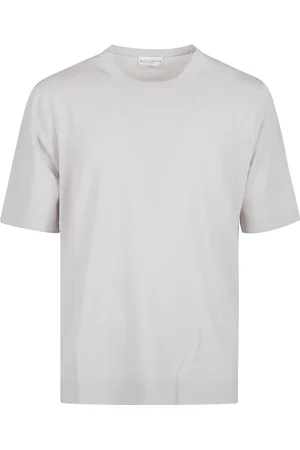 BALLANTYNE Tops, Heren, Grijs, L, Katoen, Klassiek Katoenen T-shirt