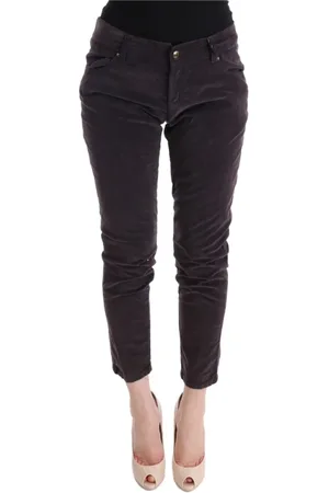 ERMANNO SCERVINO Broeken, Dames, Bruin, L, Katoen, Cropped Casual Broek