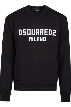 Dsquared2 Sweatshirts & Hoodies, Heren, Zwart, XL, Stijlvol Sweatshirt voor een Cool Fit
