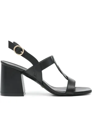 Stuart Weitzman Schoenen, Dames, Zwart, 39 1/2 EU, Ibiza 75 Slingback Sandal