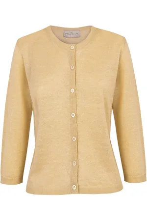 Cortana Truien, Dames, , M, Linnen, Zijden Linnen Cardigan