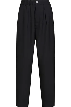 Marni Broeken, Dames, Zwart, S, Wol, Tropical Wool Flared Broek
