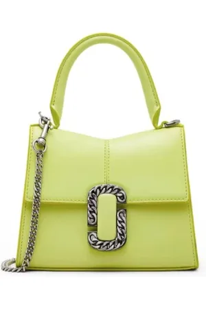 Marc Jacobs Tassen, Dames, Groen, ONE Size, Leer, Lime Mini Tas