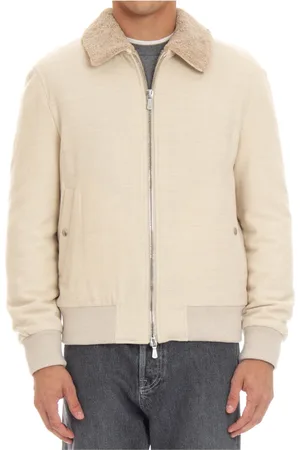 ELEVENTY Jassen, Heren, , L, Wol, Soft Touch Jas met Dubbele Rits