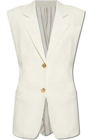 Etro Jassen, Dames, , S, Vest met decoratieve drapering aan de achterkant