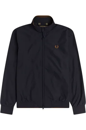 Fred Perry Jassen, Heren, Blauw, S, Nylon, Sportief nylon jack met kenmerkende bies