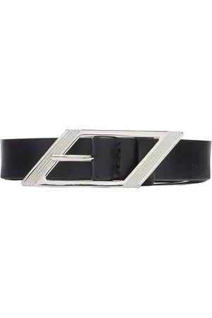 The Attico Accessoires, Dames, Zwart, S, Leer, Cintura Riem