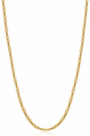 Nialaya Accessoires, Heren, Geel, M, Gouden Moderne Figaro Belcher Ketting