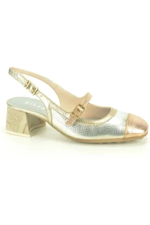 Hispanitas Schoenen, Dames, Grijs, 36 EU, Leer, Stijlvolle Pumps