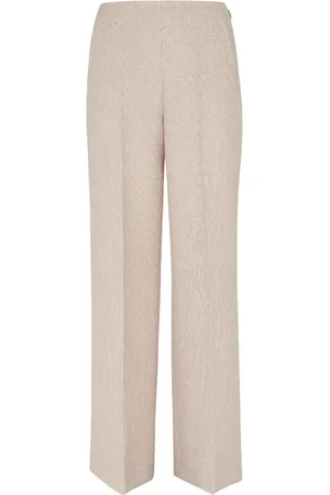 Fendi Broeken, Dames, , S, Wol, Rechte Broek