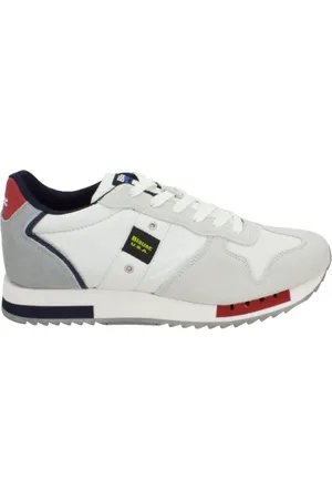Blauer Schoenen, Heren, Wit, 41 EU, Suède, Suède en Stoffen Sneakers