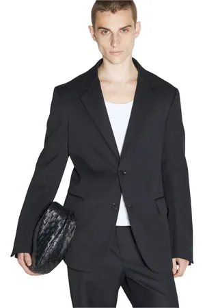 Lanvin Jassen, Heren, Zwart, M, Wol, Single-Breasted Blazer