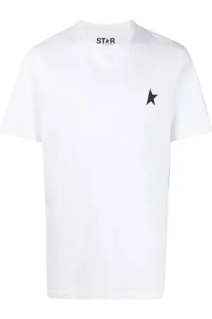 Golden Goose Tops, Heren, Wit, L, Katoen, Signature One Star T-shirts en Polos