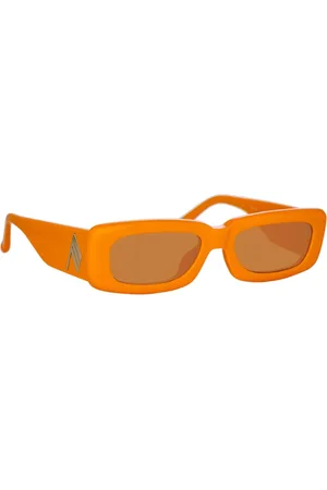 The Attico Accessoires, unisex, Oranje, ONE Size, Mini Marfa Zonnebril