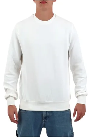 Colmar Sweatshirts & Hoodies, Heren, Wit, L, Katoen, Elegante witte sweatshirt met ton-sur-ton logo