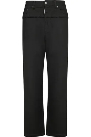 Dsquared2 Jeans, Heren, Zwart, XS, Katoen, Zwarte Broek