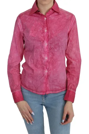 ERMANNO SCERVINO Blouses & Shirts, Dames, Roze, S, Katoen, Chique Roze Polo Blouse