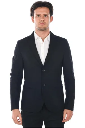 D.A. Daniele Alessandrini Jassen, Heren, Zwart, L, Polyester, Drie SF Jas