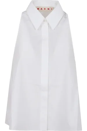 Marni Blouses & Shirts, Dames, Wit, S, Kasjmier, Witte Shirt Luxe Kasjmier Gebreid