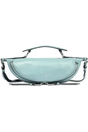 LANCEL Tassen, Dames, Blauw, ONE Size, Poederblauwe Crossbody Tas
