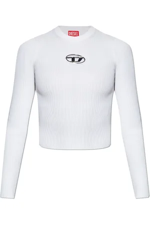 Diesel Truien, Dames, Wit, L, Polyester, M-Valari Sweater
