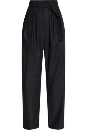LEMAIRE Broeken, Dames, Zwart, S, Katoen, W Belt Cropped Broek
