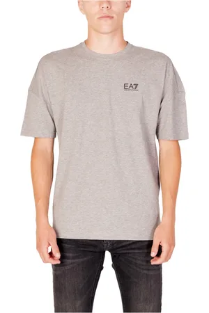 EA7 Tops, Heren, Grijs, L, Katoen, Logo Series T-Shirt