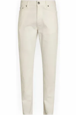 Ermenegildo Zegna Broeken, Heren, Wit, W34, Katoen, Katoenen broek voor mannen