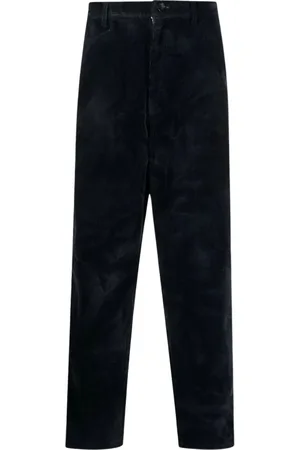 Comme des Garçons Broeken, Heren, Blauw, S, Navy Woven Broek