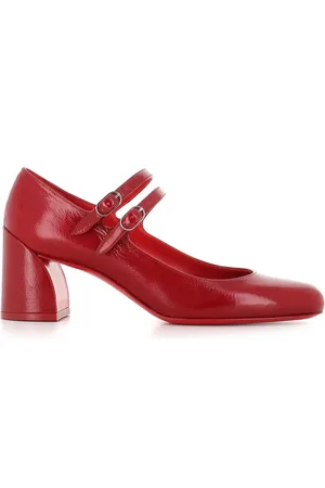 Christian Louboutin Schoenen, Dames, Rood, 40 EU, Leer, Bordeaux Pumps met Hak