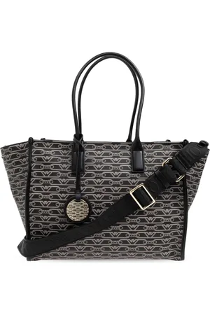 Emporio Armani Tassen, Dames, Zwart, ONE Size, Medium Shopper Tas