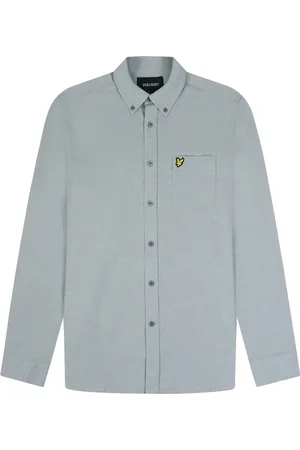 Lyle & Scott Overhemden, Heren, Blauw, M, Katoen, Casual Shirt