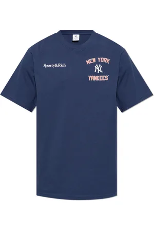 Sporty & Rich Tops, unisex, Blauw, M, Katoen, Home Run T-Shirt