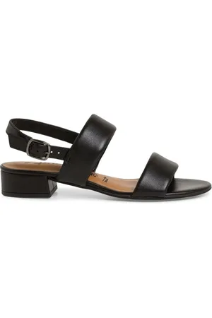 Tamaris Schoenen, Dames, Zwart, 37 EU, Leer, Casual Platte Sandalen