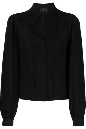 Etro Blouses & Shirts, Dames, Zwart, S, Zijden Blouse